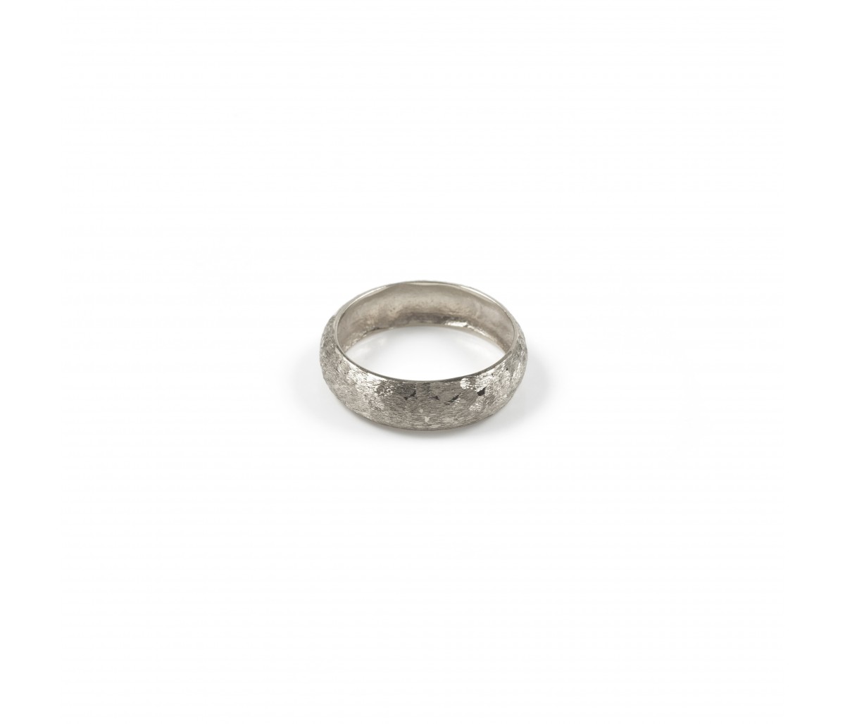 925 silver hammered ring