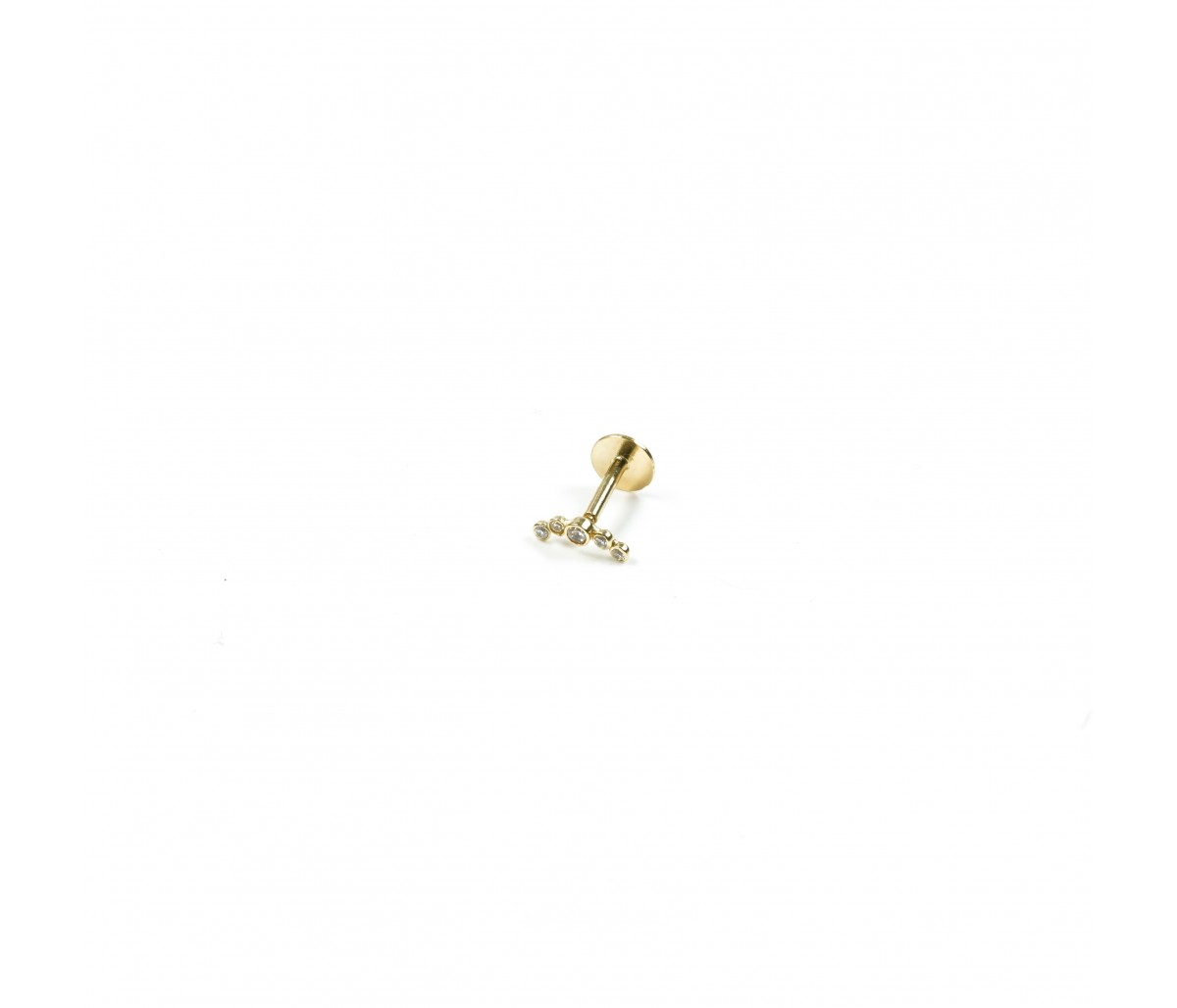 Luna 18k gold piercing