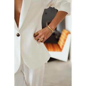 irregular gold bangle