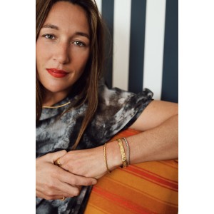 Artisanal bracelet vermeil gold plated