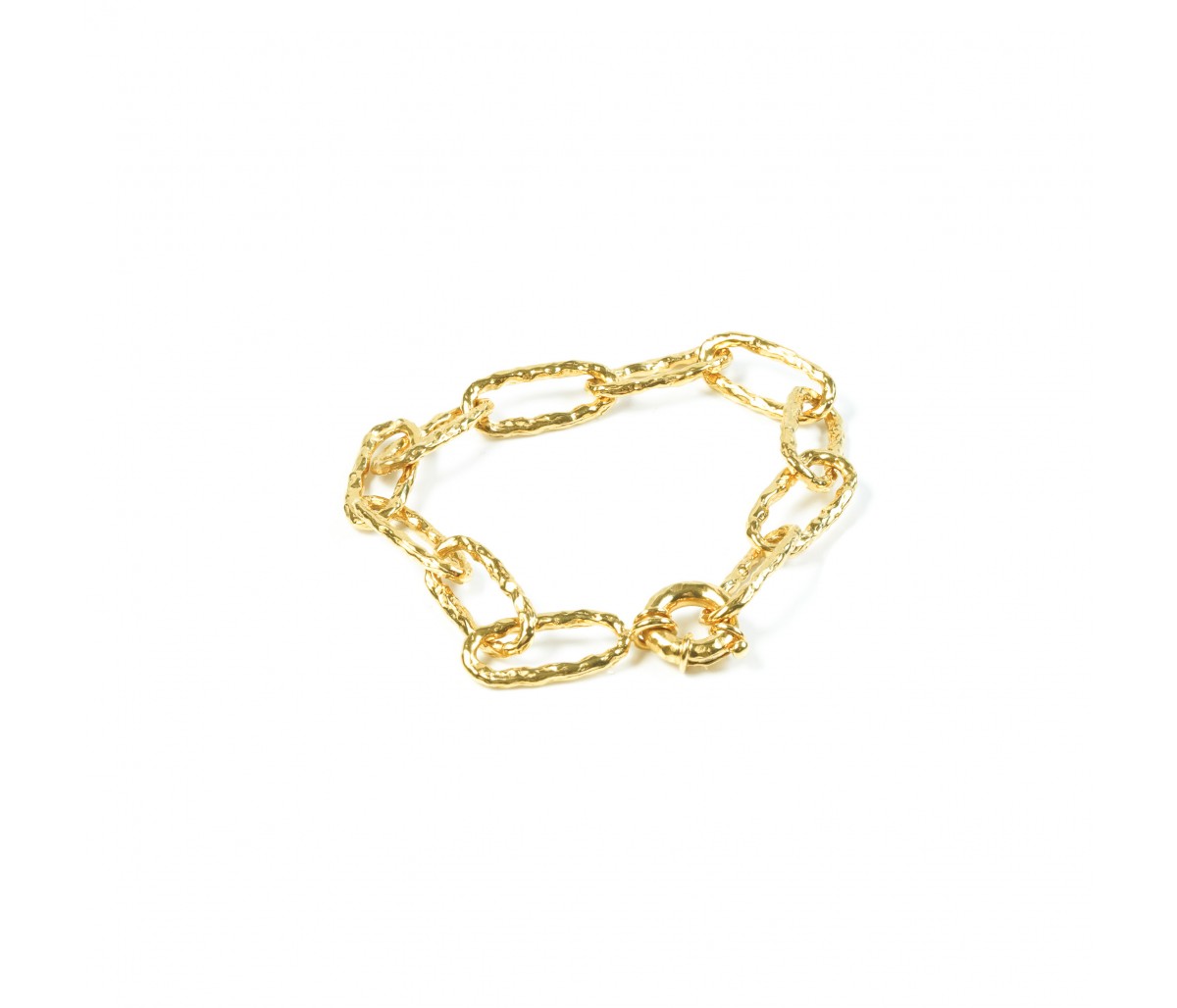 big links bracelet gold
