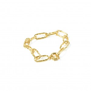 big links bracelet gold