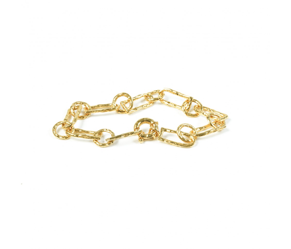 Gold bracelet big links