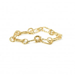 Gold bracelet big links