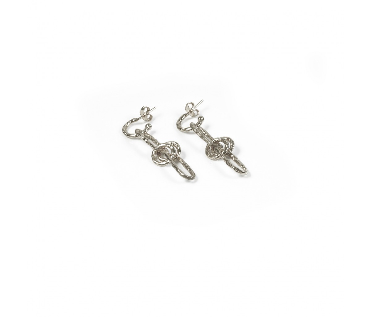 Amovible silver earrings